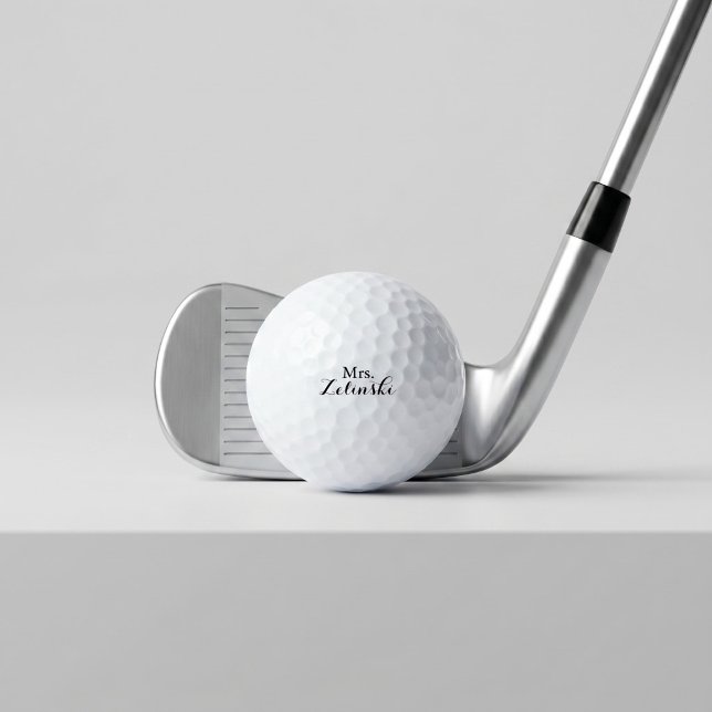 Extravagante Skriptkalligrafie Minimalistisch Golfball (Von Creator hochgeladen)