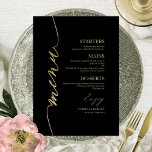 Extravagante Skriptmenükarte für Plakate Menükarte<br><div class="desc">Eine schicke Kalligraphy Wedding Menu Card. I do offer a free customisation service,  if you have any anfragen or special requests,  please feel free to contact me.</div>