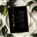 Extravagante Skriptmenükarte für Plakate Menükarte<br><div class="desc">Eine schicke Kalligraphy Wedding Menu Card. I do offer a free customisation service,  if you have any anfragen or special requests,  please feel free to contact me.</div>