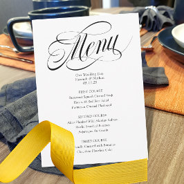 Extravagante Speisekarte Ankündigung