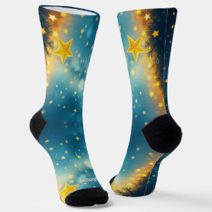 Extravagante Starry Night Weihnachtssocken Socken
