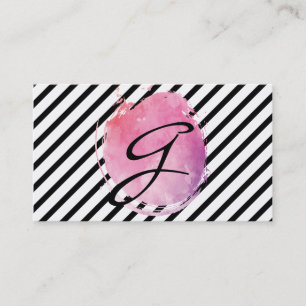 Extravagante Textanstriche für die Farbe des rosa  Visitenkarte