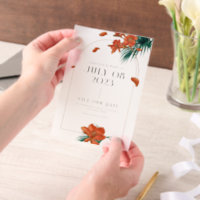 Extravagante Tropische Blume Hochzeit - Save the D
