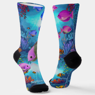 Extravagante tropische Fischsocken für tropische C Socken