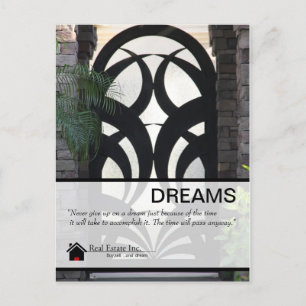 Extravagante Tür Real Anwesen Postkarte