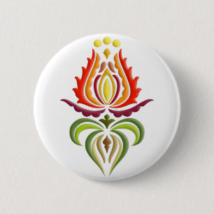 Extravagante Umhang-Stickerei - ungarische Button