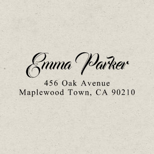 Extravagante Vintage Skriptkalligrafie Einfach Permastempel