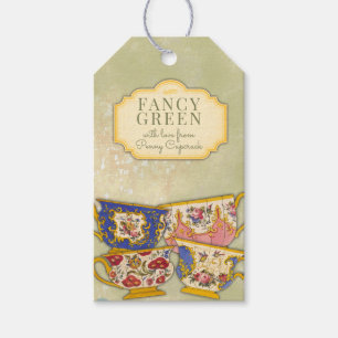 Extravagante Vintage Teeklausen personalisiert Tee Geschenkanhänger