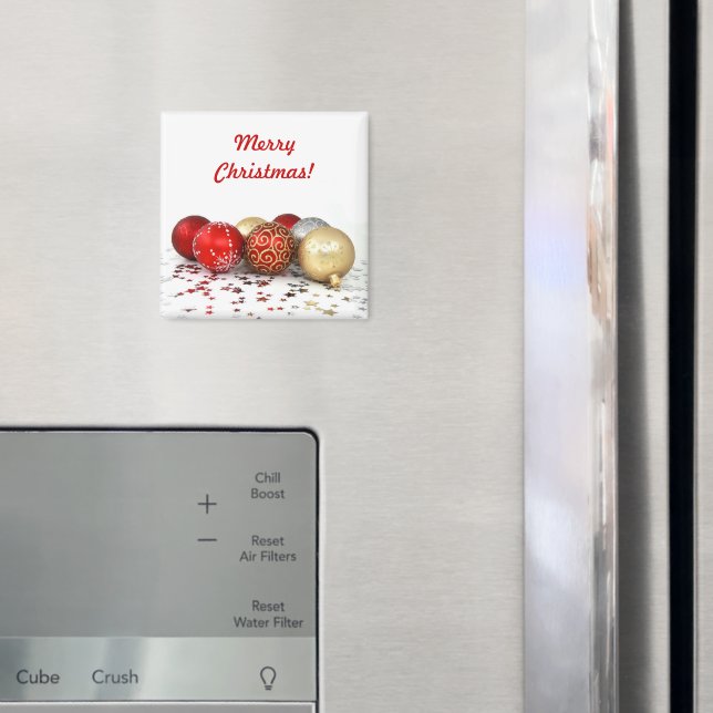 Extravagante Weihnachtsballen mit Shiny Stars Magnet (In Situ (Kühlschrank))