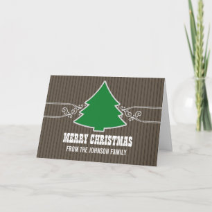 Extravagante Weihnachtsbaum-Wirbel Grußkarte Feiertagskarte