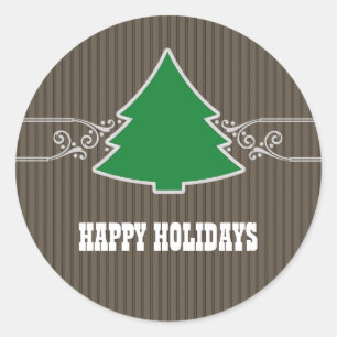 Extravagante Weihnachtsbaum-Wirbel Stickers