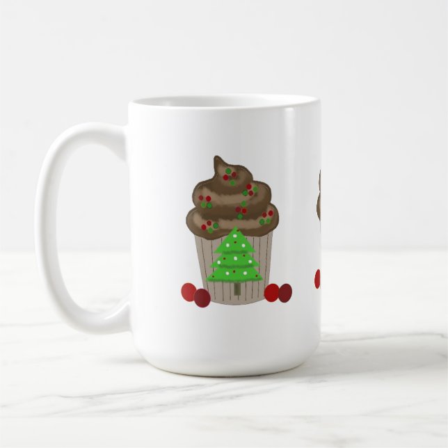 Extravagante Weihnachtskuchen Tasse (Links)