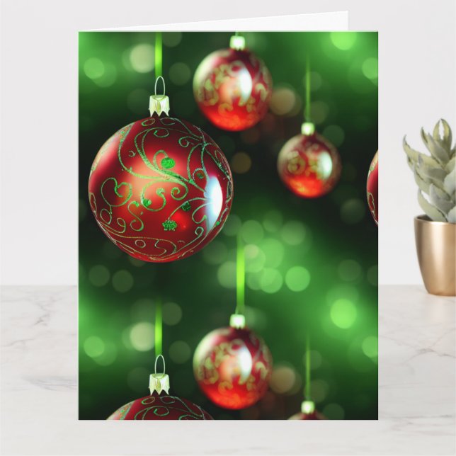 Extravagante Weihnachtsschmuck Karte (Kleine Pflanze)