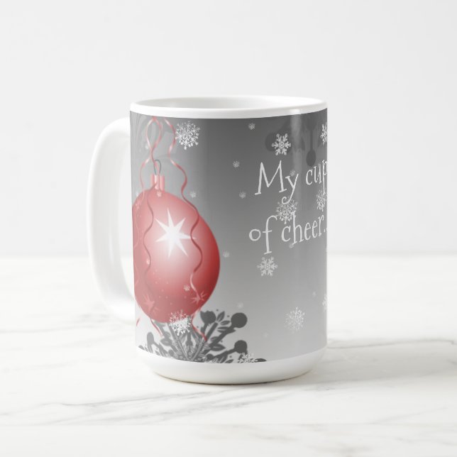 Extravagante Weihnachtsschmuck Tasse (Vorderseite Links)
