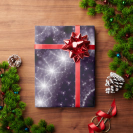 Extravagante, zarte Schwarz-Weiß-Rundstrecke Geschenkpapier