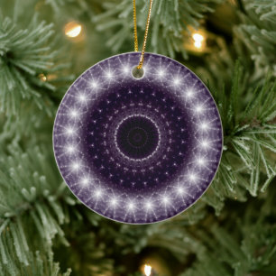 Extravagante, zarte Schwarz-Weiß-Rundstrecke Keramik Ornament