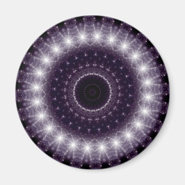 Extravagante, zarte Schwarz-Weiß-Rundstrecke Magnet