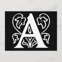 Extravaganter Buchstabe A