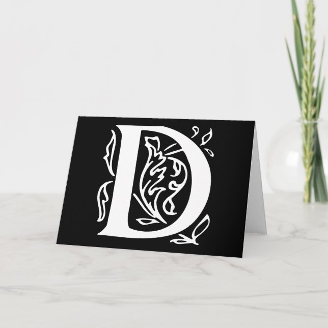 Extravaganter Buchstabe D (Vorderseite)