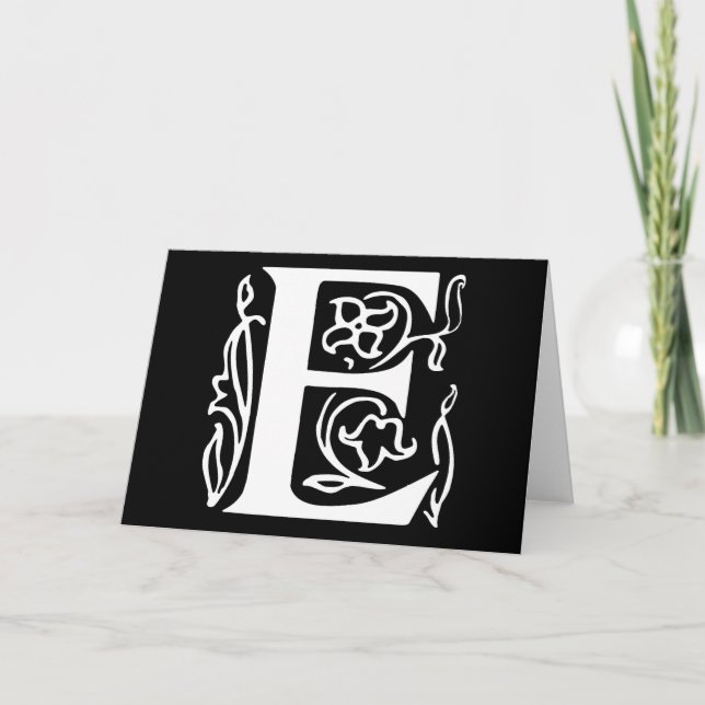 Extravaganter Buchstabe E (Vorderseite)