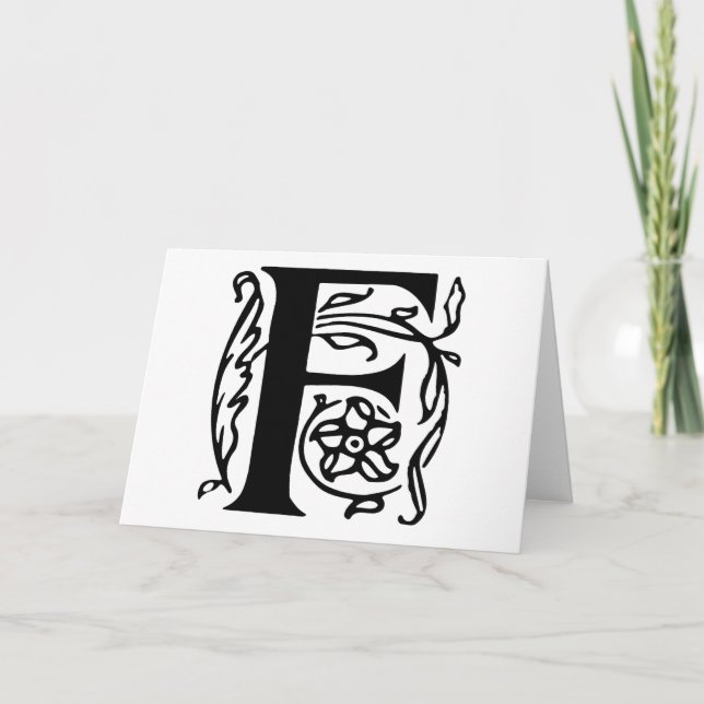 Extravaganter Buchstabe F (Vorderseite)