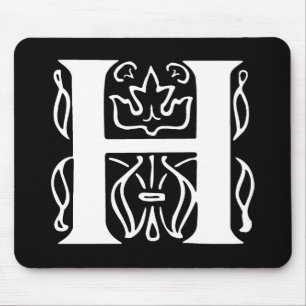 Extravaganter Buchstabe H Mousepad