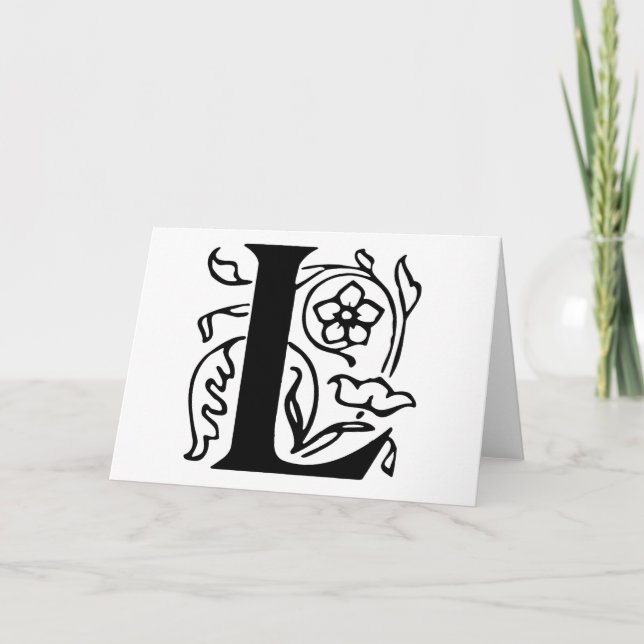 Extravaganter Buchstabe L (Vorderseite)