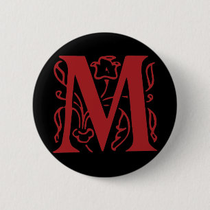 Extravaganter Buchstabe M Button