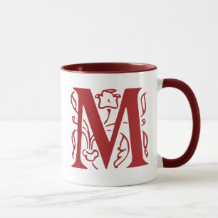 Extravaganter Buchstabe M Tasse