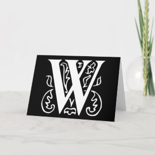 Extravaganter Buchstabe W