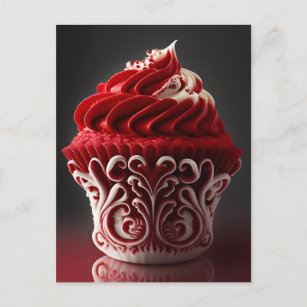 Extravaganter Cupcake Postkarte