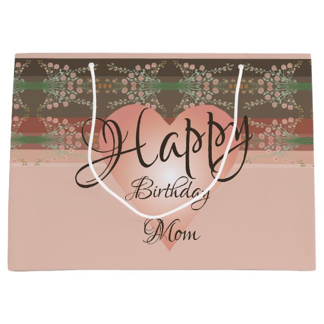 Extravaganter Designer Papiergeschenktasche Große Geschenktüte (Vorderseite)