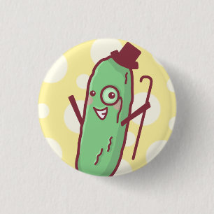 Extravaganter Essiggurken-Knopf Button