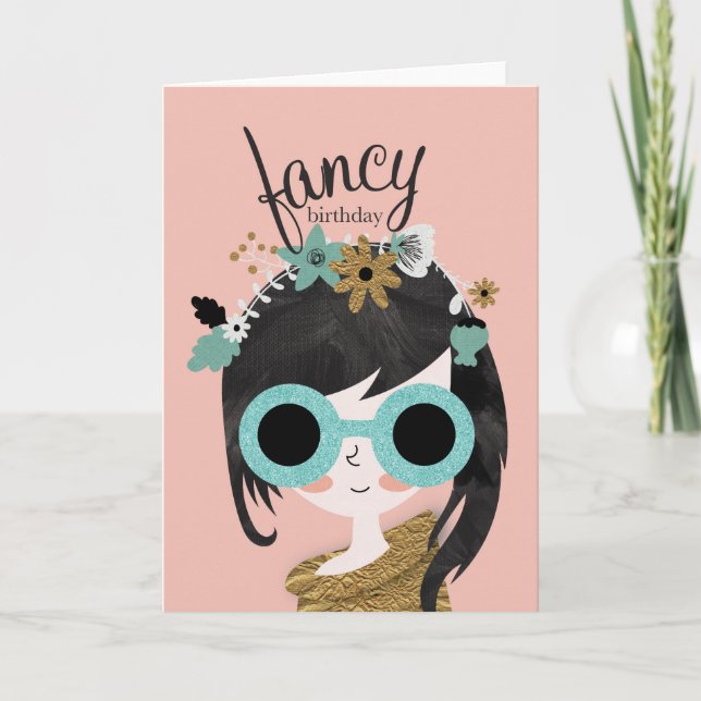 Extravaganter Geburtstag Karte (Vorderseite)