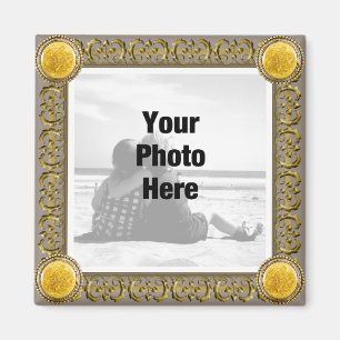 Extravaganter gerahmter Foto-Magnet Magnet
