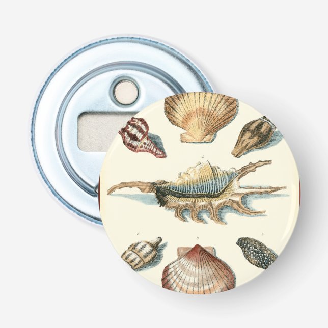 Extravaganter Muschel-Strand Flaschenöffner (Vorderseite)