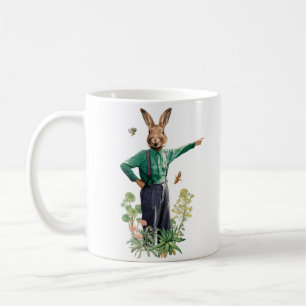 EXTRAVAGANTER RABBIT-BAUER KAFFEETASSE
