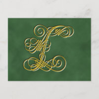 Extravaganter Royal Monogram Letter L
