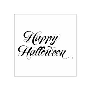 Extravaganter Schriftart Happy Halloween Gummistempel