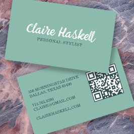 Extravaganter Script Soft Summer Minimalistisch Mo Visitenkarte