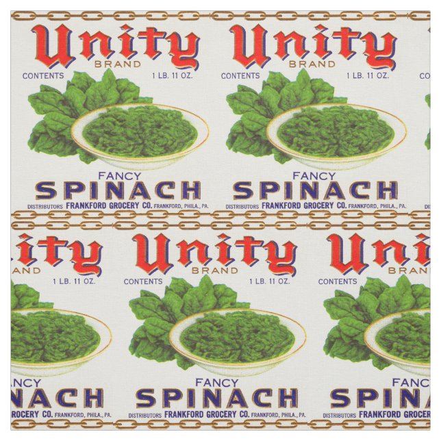 extravaganter Spinat aus den 30er Jahren von Unity Stoff (Muster)