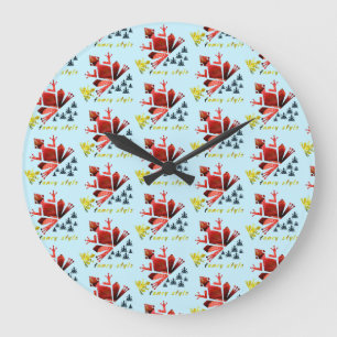 extravaganter Stil Große Wanduhr