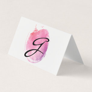 Extravaganter Text der Farbe Rosa Visitenkarten