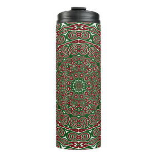 Extravaganter Verzierter Maximalist Groovy Christm Thermosbecher