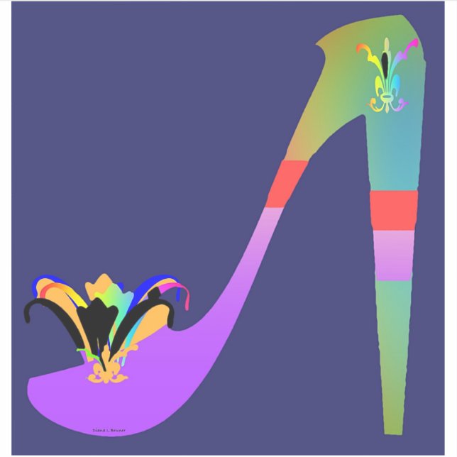 Extravaganter Vinyl-Sticker Aufkleber (Vorderseite)