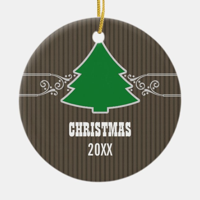 Extravaganter Weihnachtsbaum Wirbel Ornament (Vorne)