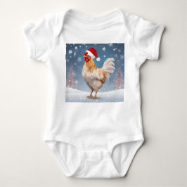 Extravaganter Weihnachtskalender, Schneehintergrun Baby Strampler