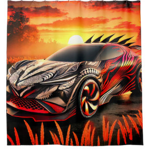 Extravagantes Auto Duschvorhang