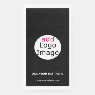 Extravagantes Berufliches Business Custom Black Serviette