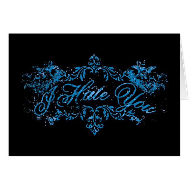 Extravagantes Blau hasse ich Sie (Vorderseite (Horizontal))
